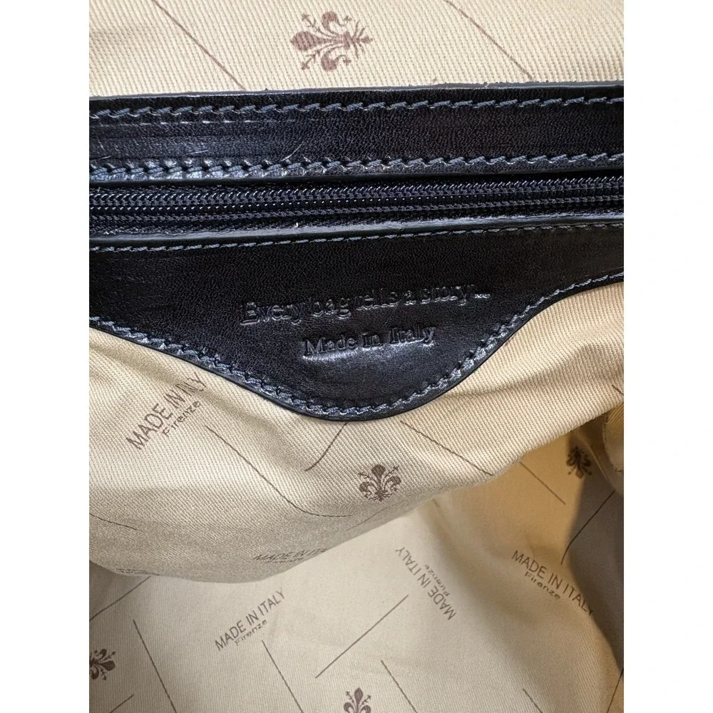 Time Resistance The Ambassadors Small Leather Overnight Bag Duffel Black NWT
